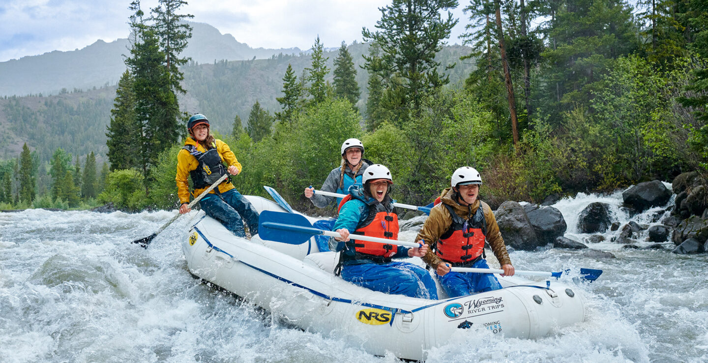 Whitewater rafting on the Shoshone River in Wyoming; Credit: Wyoming Office of Tourism
